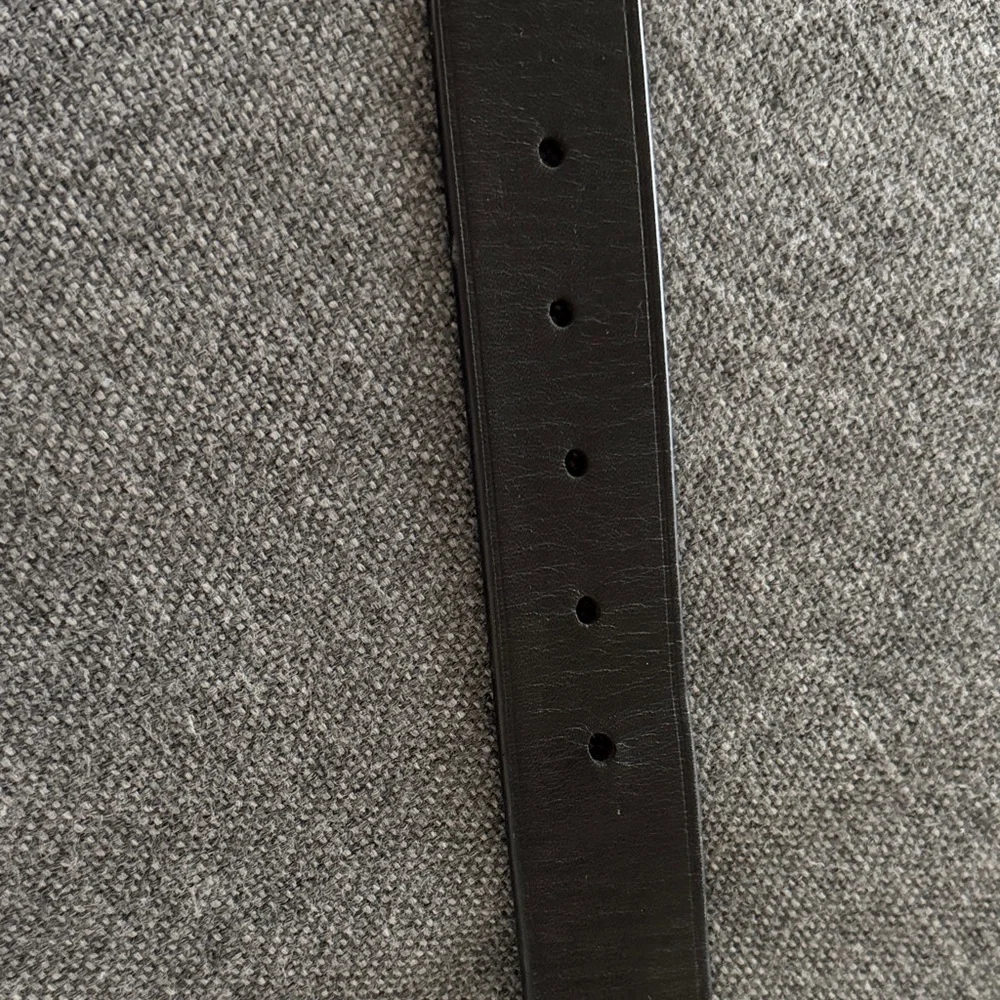 Ralph Lauren Reversible Black and Brown Leather Belt with Silver Buckle